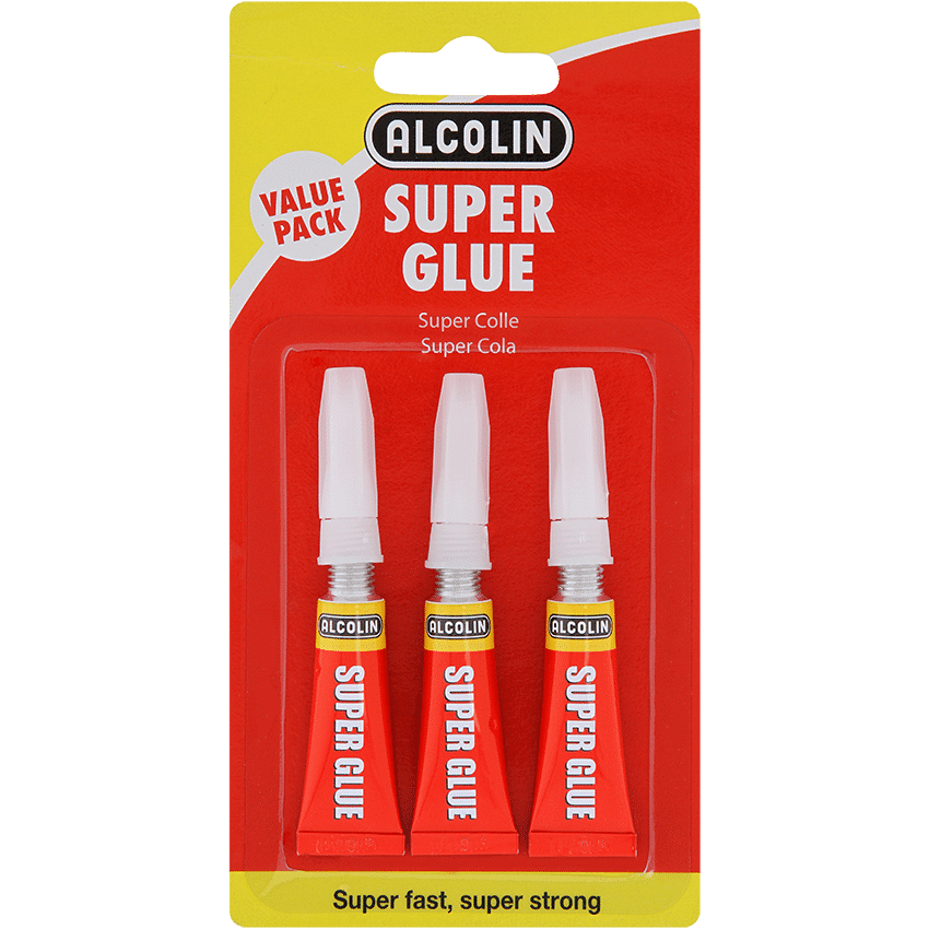 ALCOLIN ADHESIVE SUPER GLUE VALUE PACK 3X3G