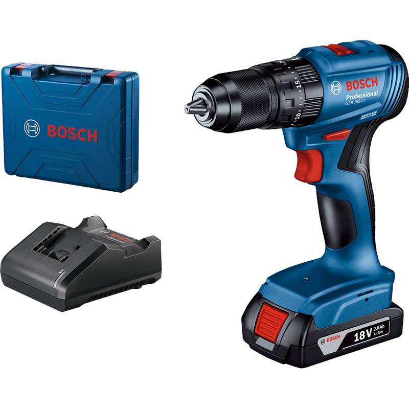 BOSCH IMPACT DRILL GSB 185-LI 1X2.0AH 18V
