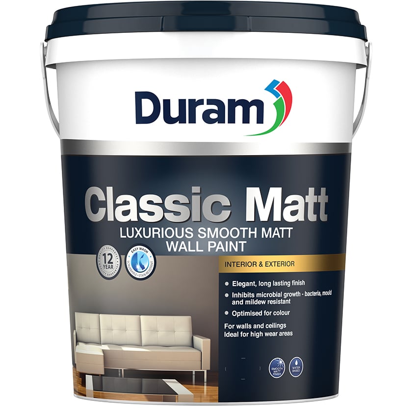 DURAM CLASSIC MATT 20L - WHITE