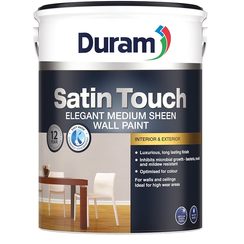 DURAM SATIN TOUCH 5L - WHITE
