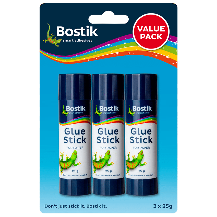 BOSTIK GLUE STICK 25G VALUE PACK 3PK