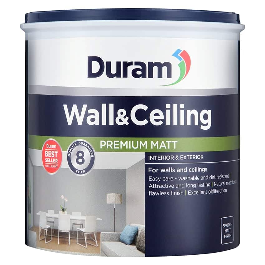 DURAM WALL & CEILING 1L - WHITE