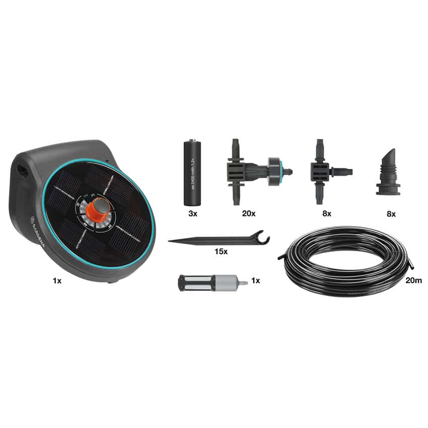 GARDENA City Gardening AquaBloom Solar Powered Irrigation Set