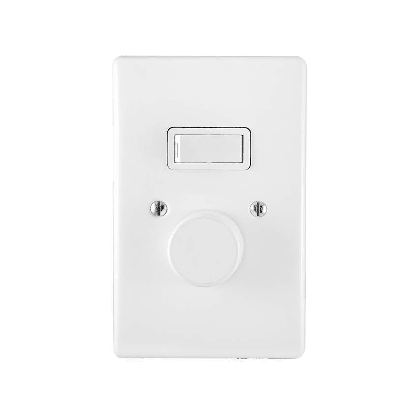 CRABTREE CLASSIC DIMMER +COVER ROT 4x2 1L 600W WHT