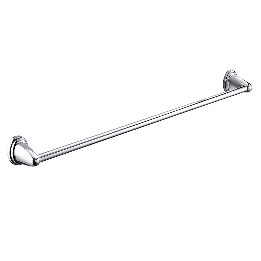 Bay Single Towel Rail Chrome 600mm