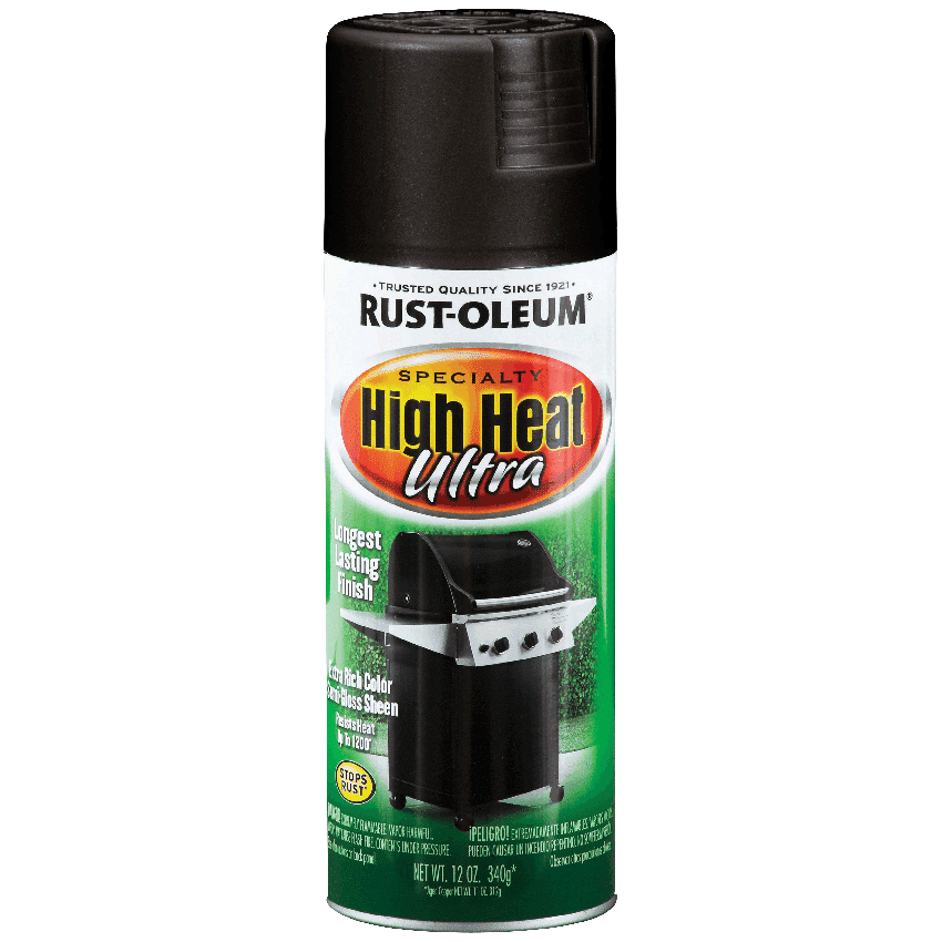 RUST-OLEUM HIGH HEAT SEMIGLOSS ULTRA - 340G - BLACK
