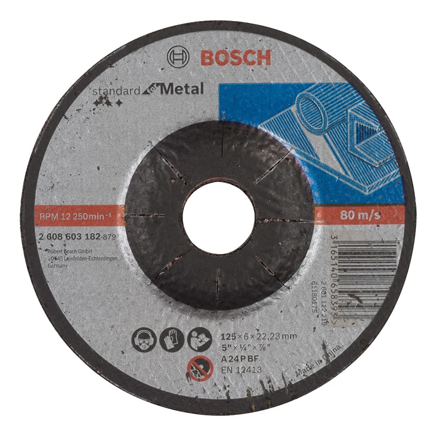 BOSCH DISC GRINDING METAL STD 125X6.0MM D/C