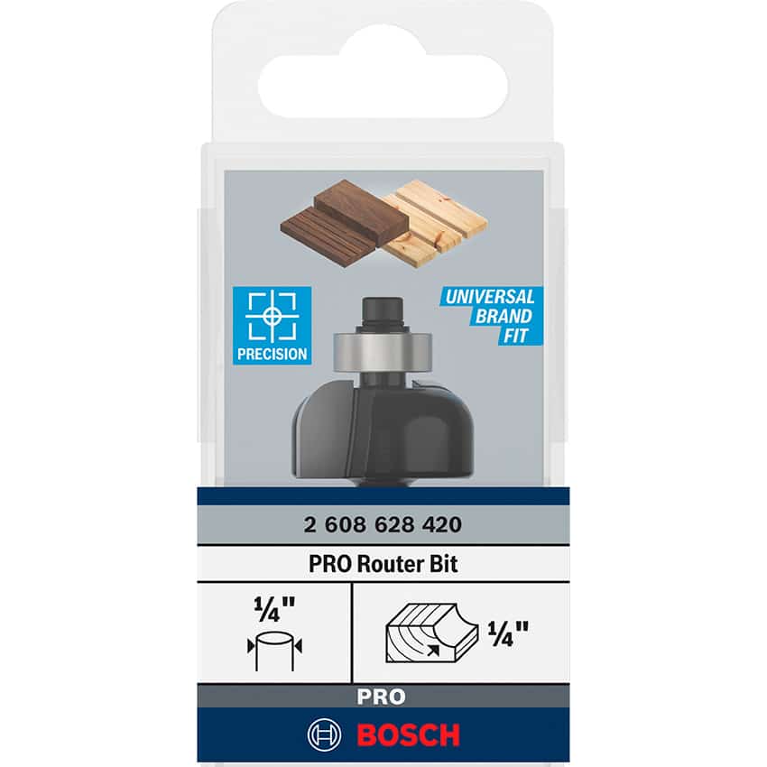 BOSCH BIT ROUTER COVE 1/4IN 12.7X54MM