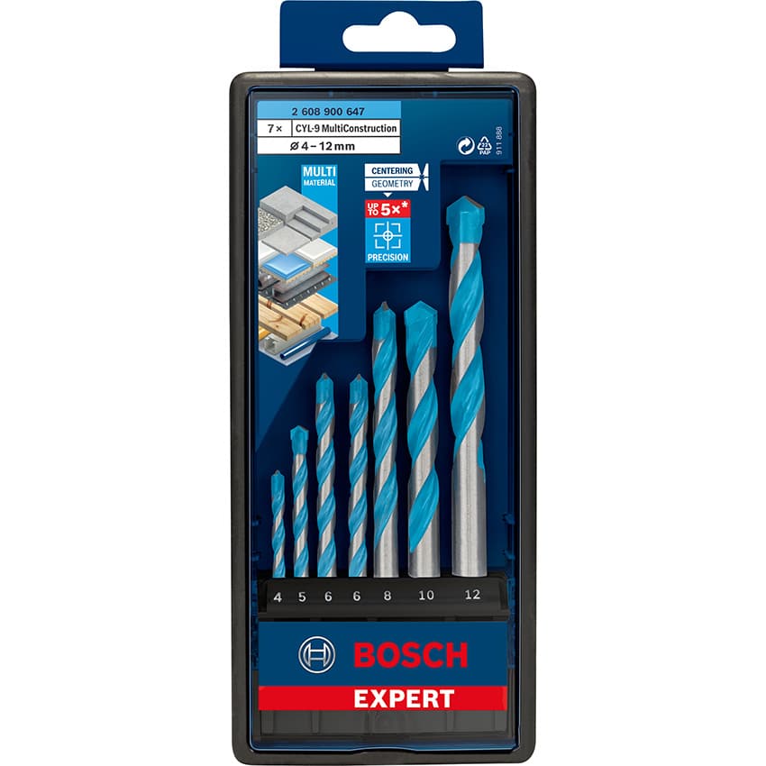 BOSCH BIT DRILL CYL-9 DRILL BIT SET 7PCEE