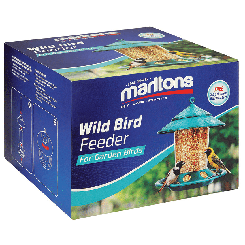 Marltons Wild Bird Feeder In Box + Free Seed
