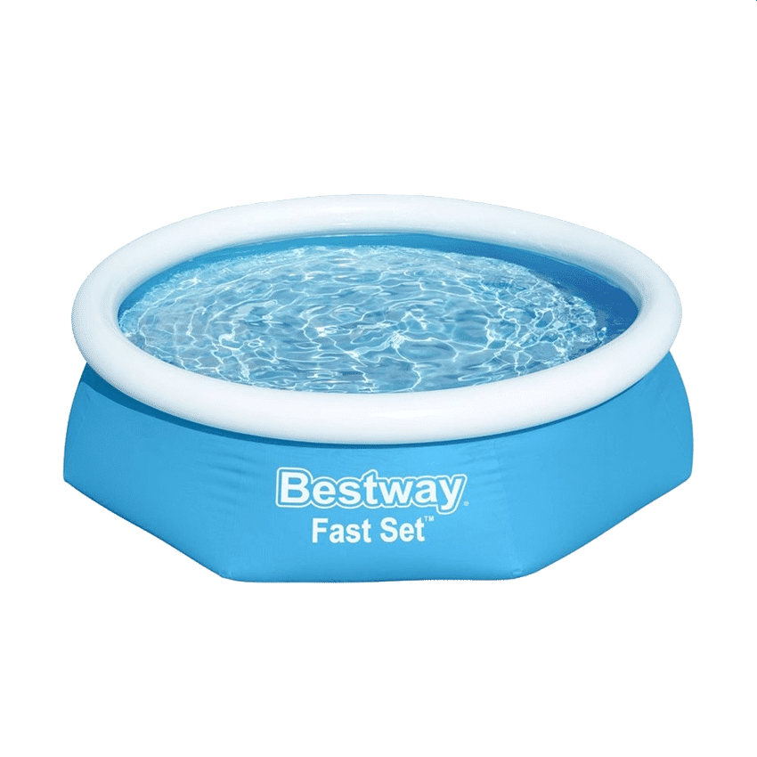 BESTWAY FAST SET POOL - EXLUDES PUMP & FILTER - 2.44MX61CM 1880L - BLUE