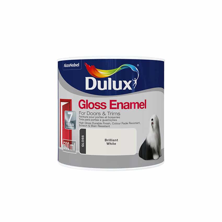 Dulux Gloss Enamel - 1L - Brilliant White
