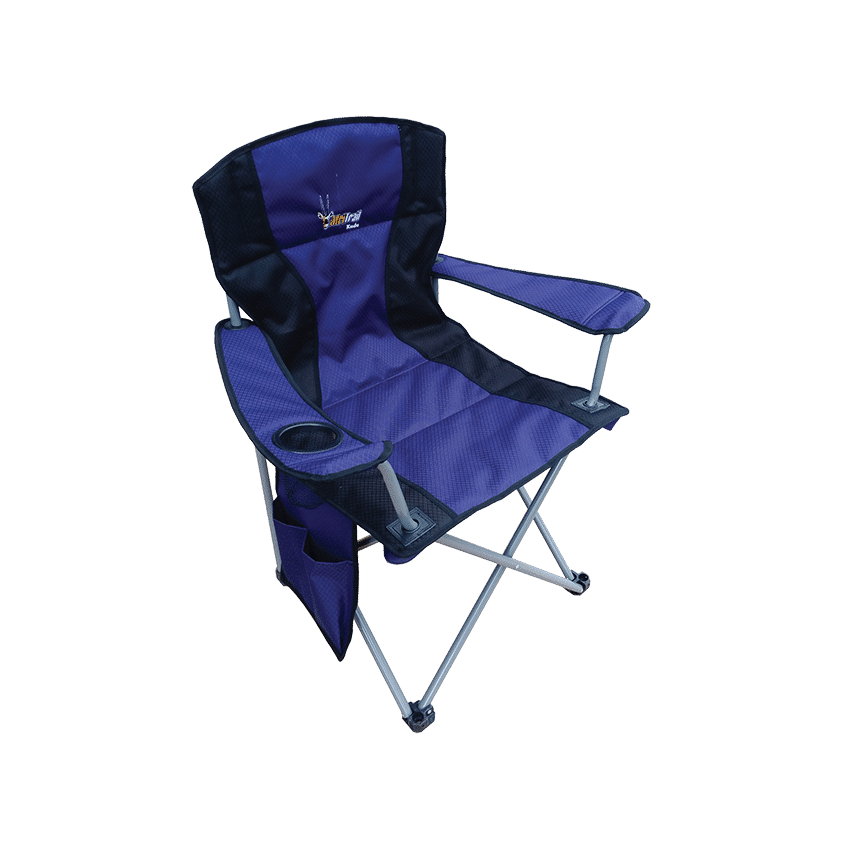 AFRITRAIL KUDU PADDED FOLDING CHAIR - 120KG - BLUE