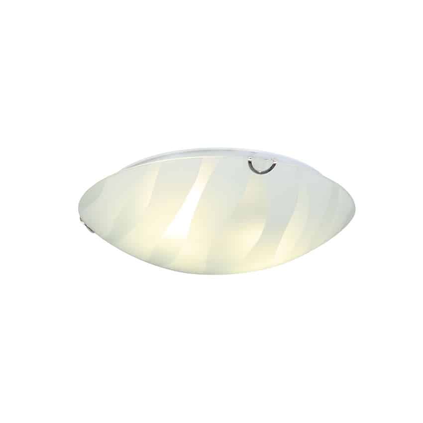 Eurolux Ceiling Light with Zebra Stripe Pattern - White - 300mm