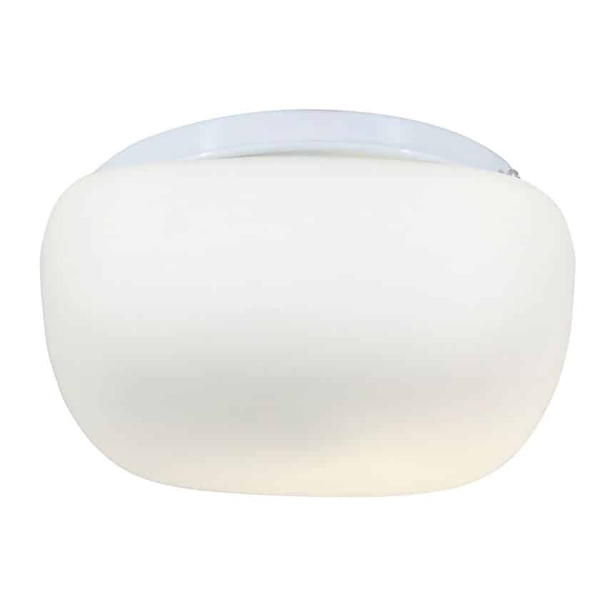 Eurolux Cheese Fitting Sqaure Opal Glass Ceiling Light - White - 200mm