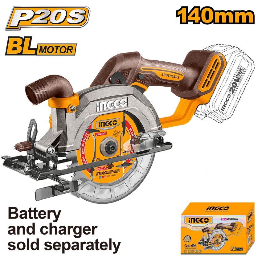 INGCO SAW CIRCULAR LITHIUM-ION