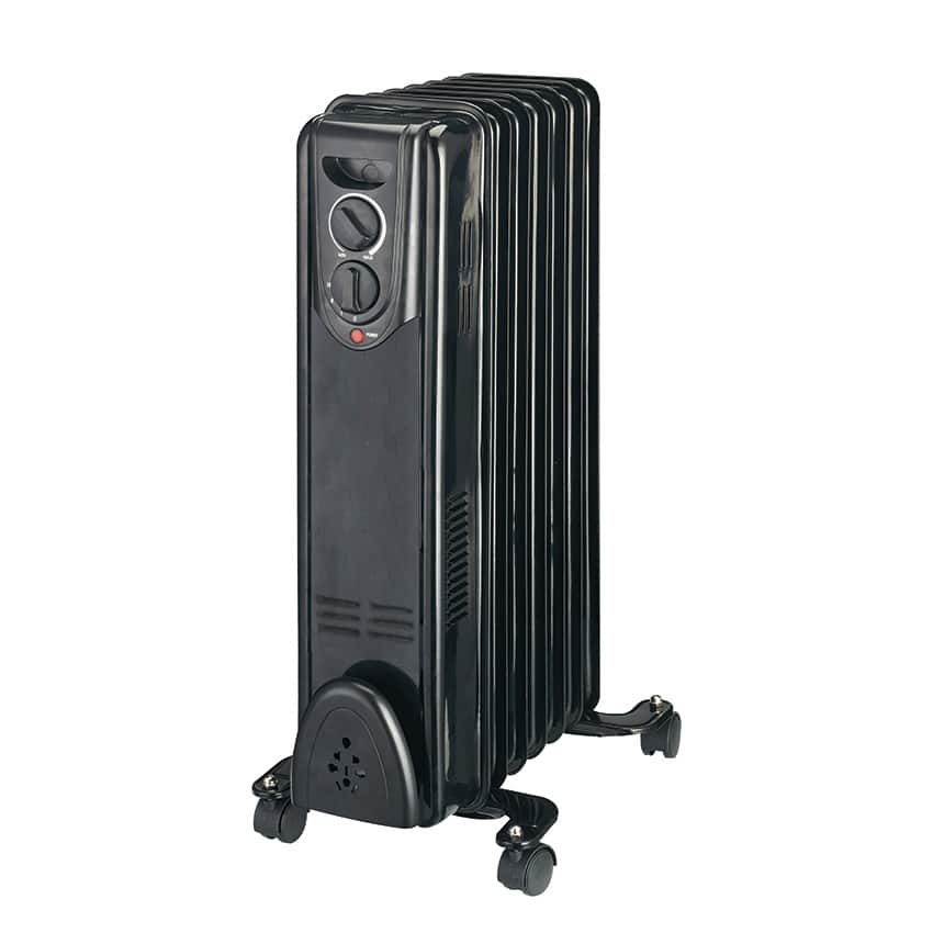 Elements Heater Oil 7 Fin 1500W Black