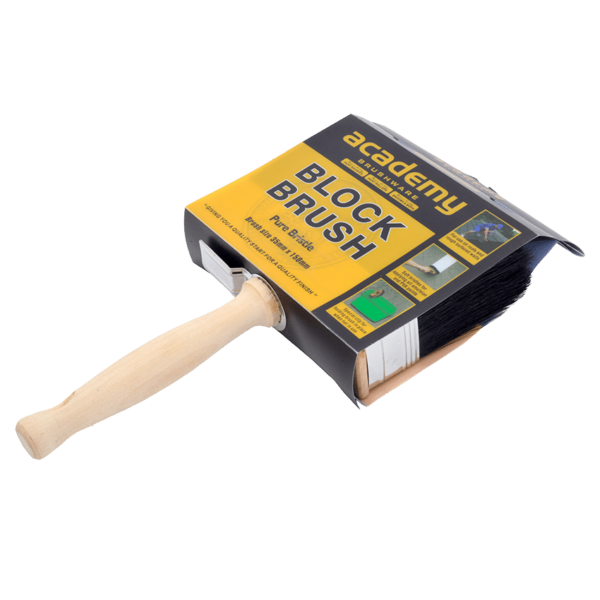 ACADEMY PURE BRISTLE BLOCK BRUSH - 150X35MM
