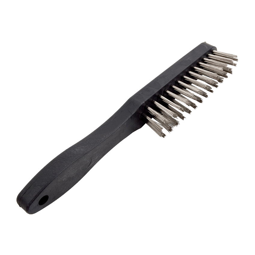 ACADEMY STAINLESS STEEL BRUSH WITH PLASTIC HANDLE