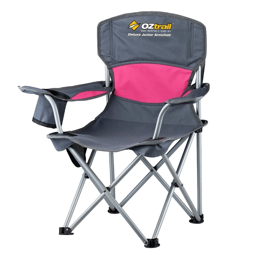 OZTRAIL DELUXE JUNIOR CHAIR - 80KG - PINK