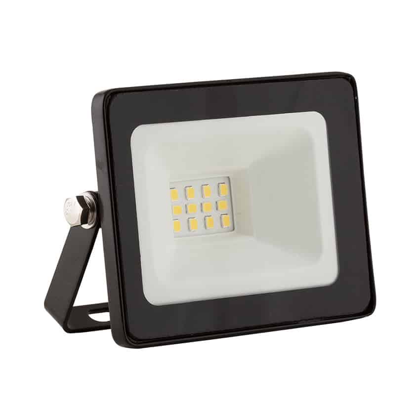 Eurolux 10W LED Mini Floodlight - Black (70 x 98 x 30mm)