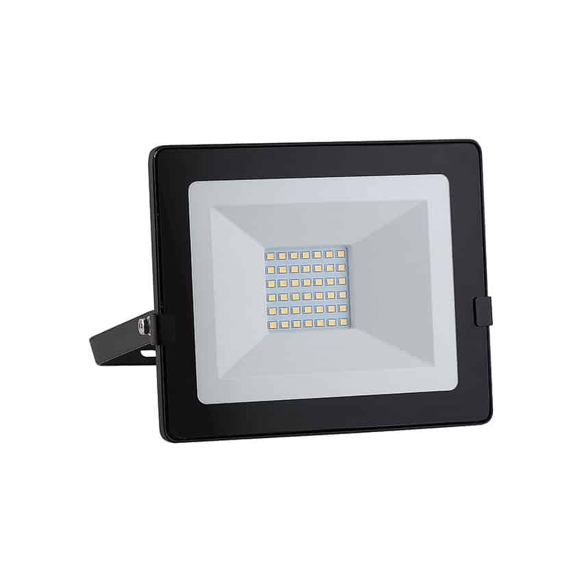 Eurolux 30W LED Floodlight With Day/Night Sensor - Black (211 x 185 x 55mm)