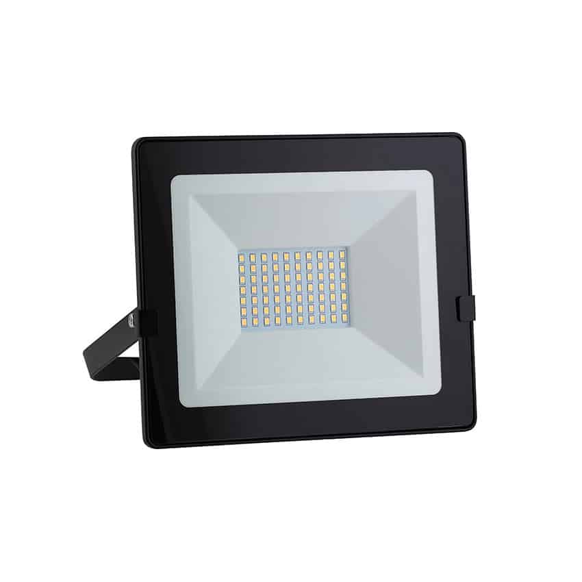 Eurolux 50W LED Floodlight with Day/Night Sensor - Black (240 x 210 x 55mm)