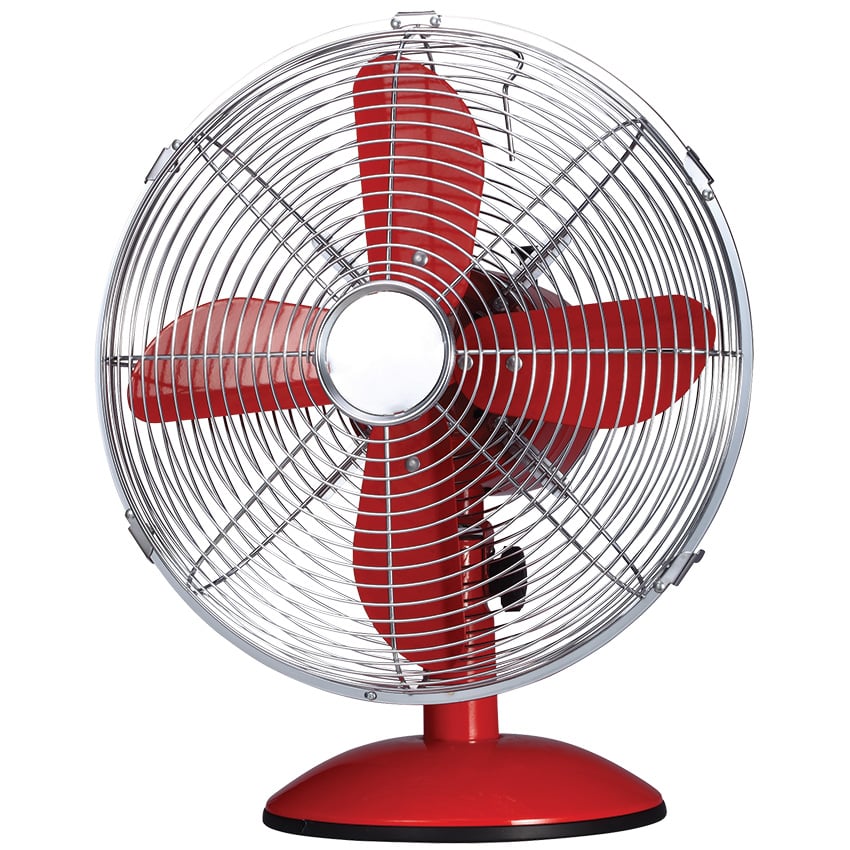 Elements Fan Desk Classic 30cm Red
