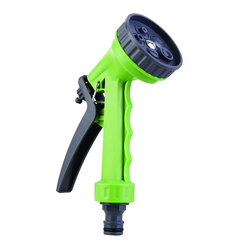 GRO HOSE NOZZLE WITH 5 PATTERNS - GREEN