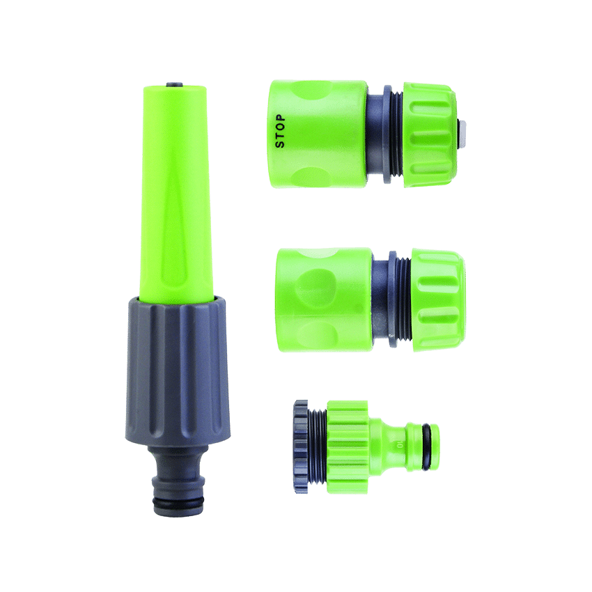 GRO BASIC HOSE ADAPTOR SET - 12.5MM - GREEN