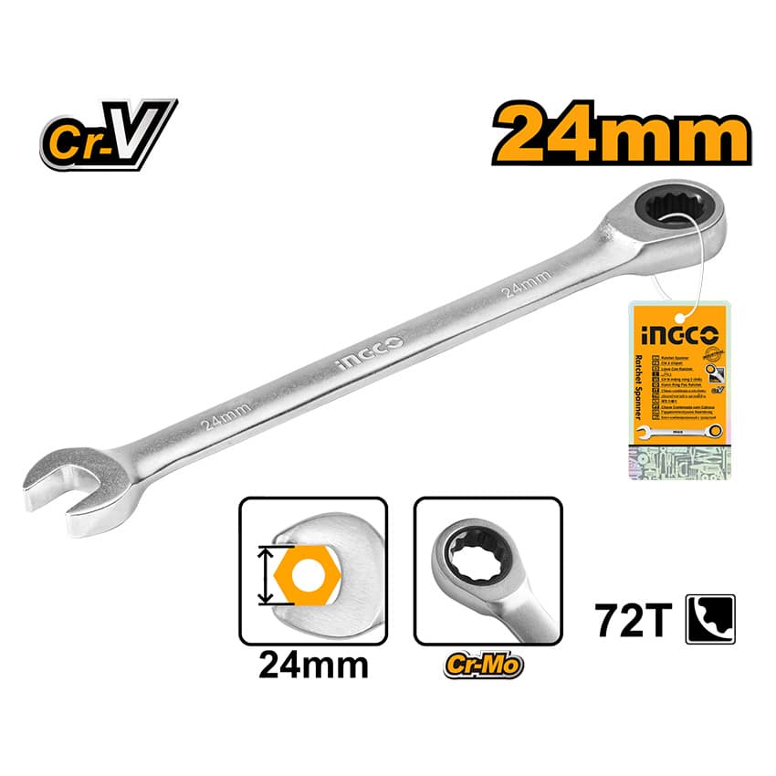 INGCO SPANNER RATCHET 24.0MM