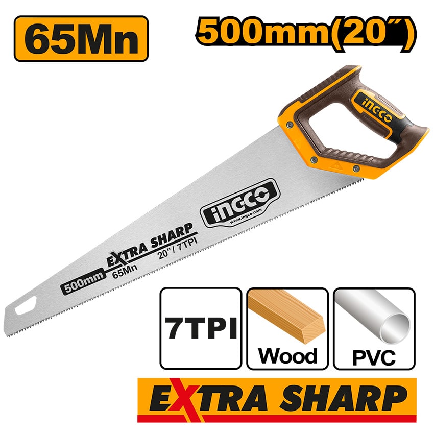 INGCO SAW HAND 500MM HHAS08500