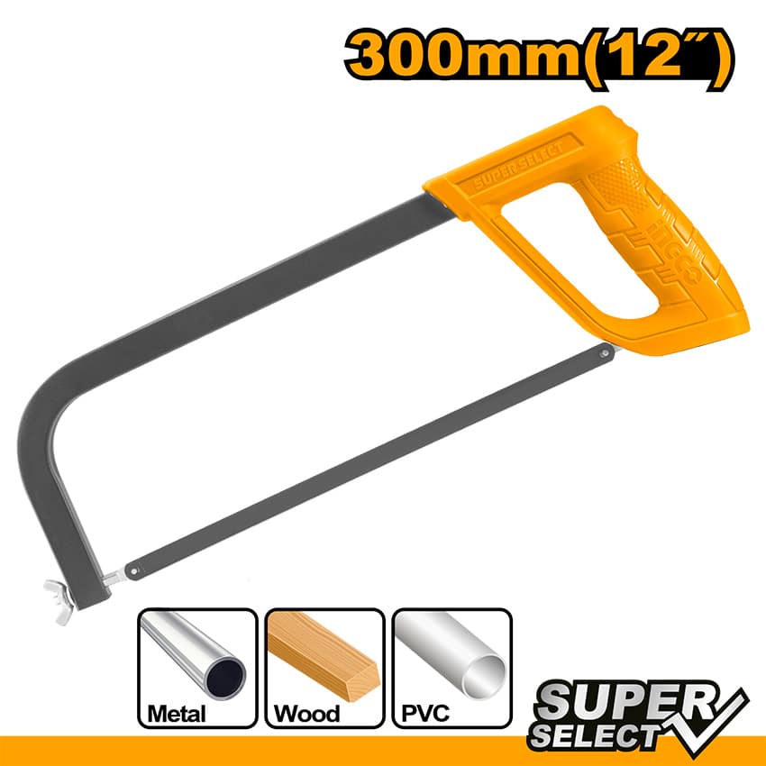 INGCO HACKSAW FRAME 300MM +BLD 65Mn