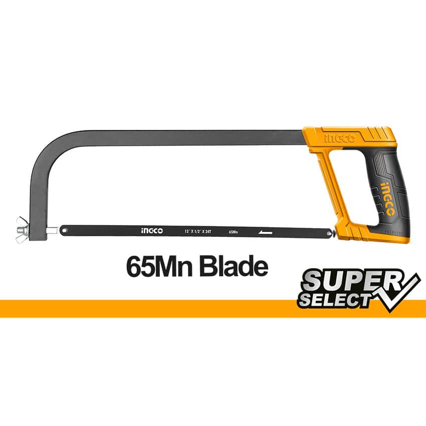 INGCO HACKSAW FRAME 300MM S/GRIP BL BLADE