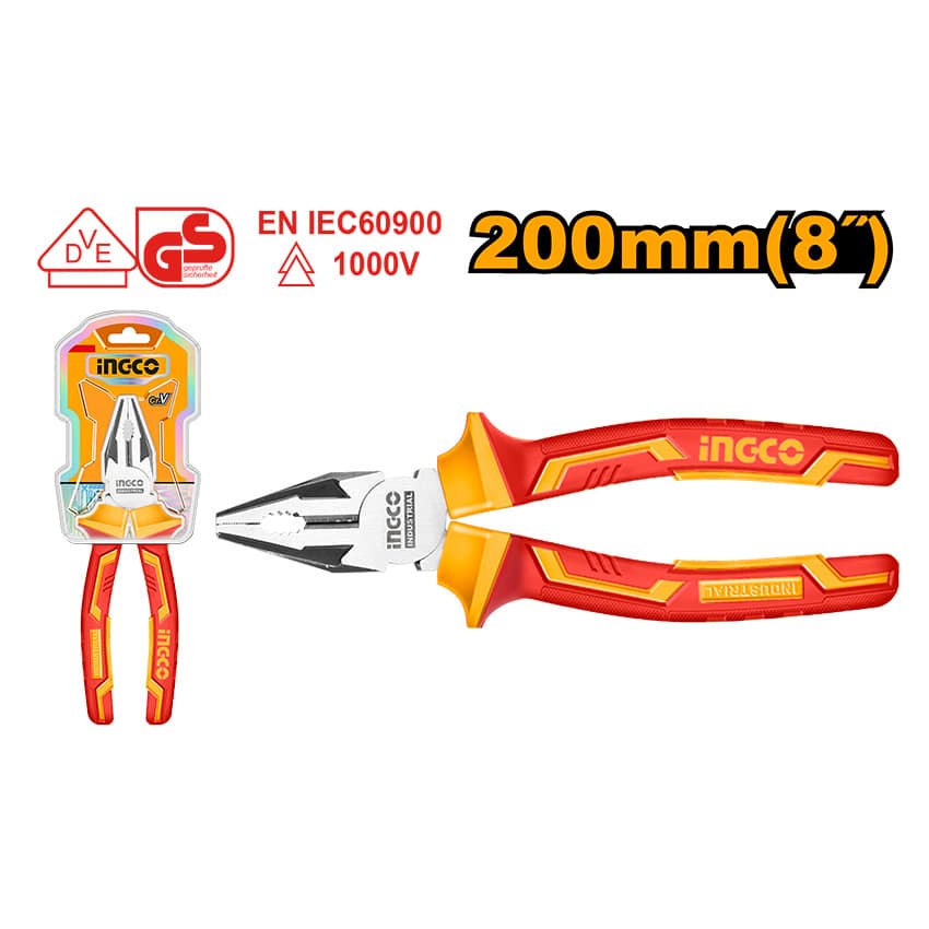 INGCO PLIER COMBINATION INDUSTRIAL VDE 1000V 200MM