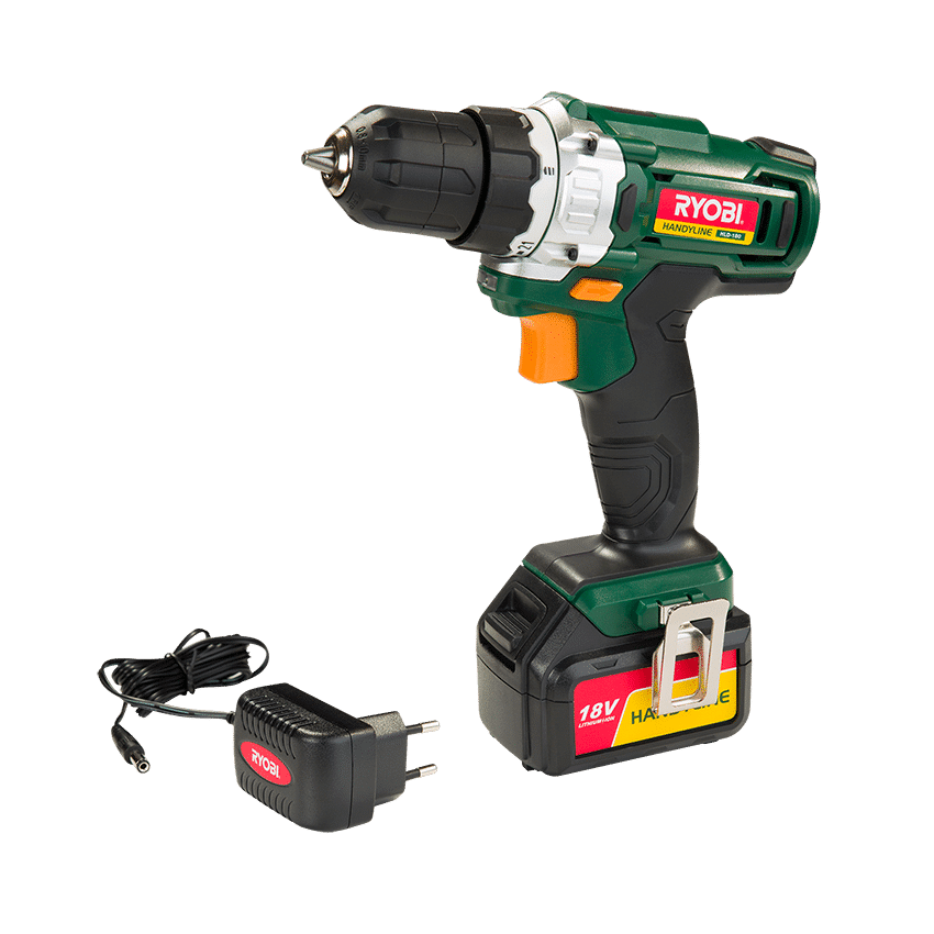 RYOBI HANDYLINE CORDLESS DRILL 10MM 18V LI-ION (HLD-180)