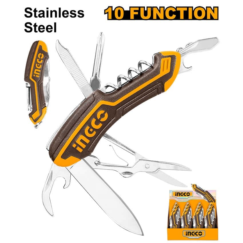 INGCO KNIFE MULTIFUNCTIONAL 10 FUNC