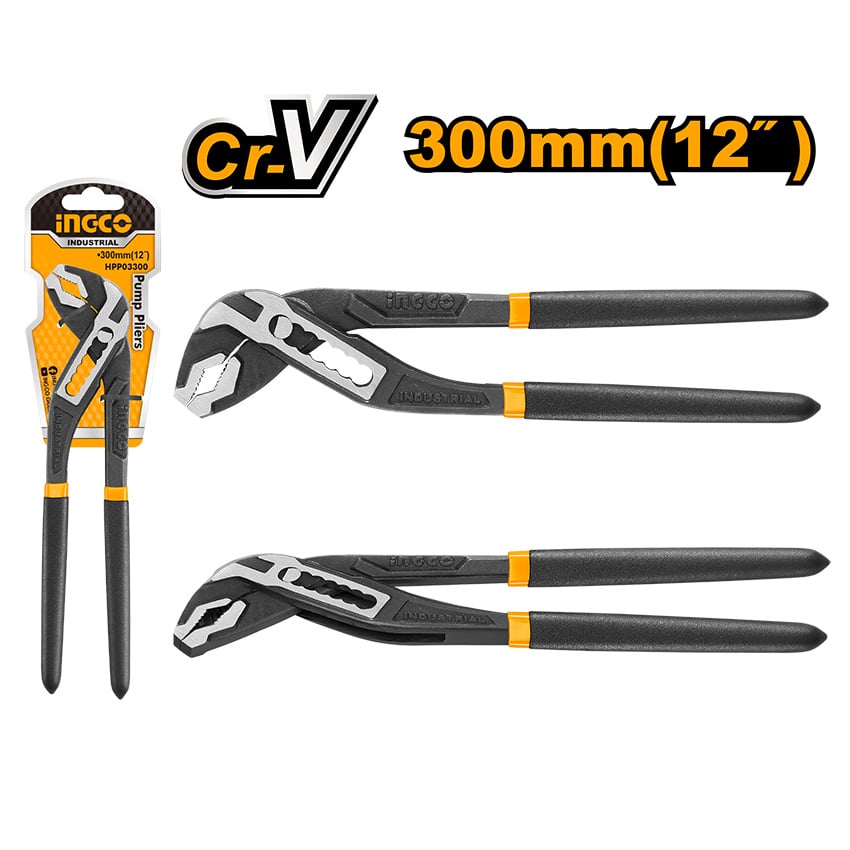 INGCO PLIER PUMP 300MM BLACK FINISH