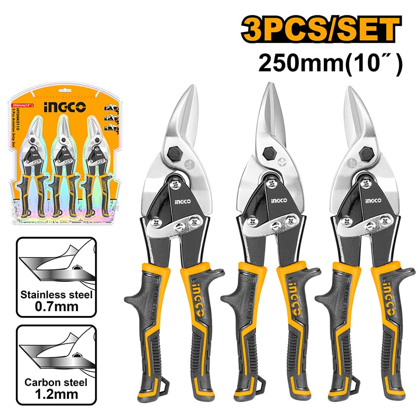 INGCO AVIATION SNIPS SET 3PCE