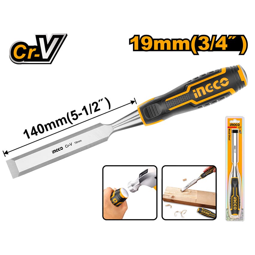 INGCO CHISEL WOOD 19X140MM