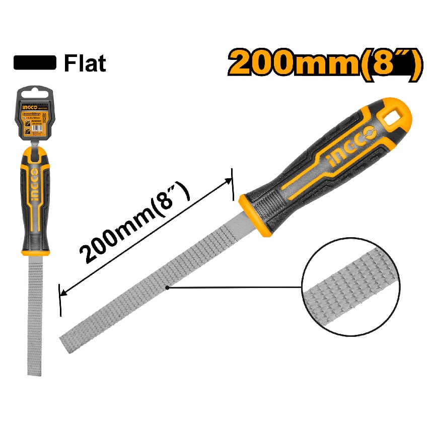 INGCO FILE WOOD FLAT 200MM