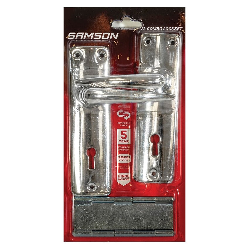 Samson Lockset Key 2 Lever SABS Combo+Hinge