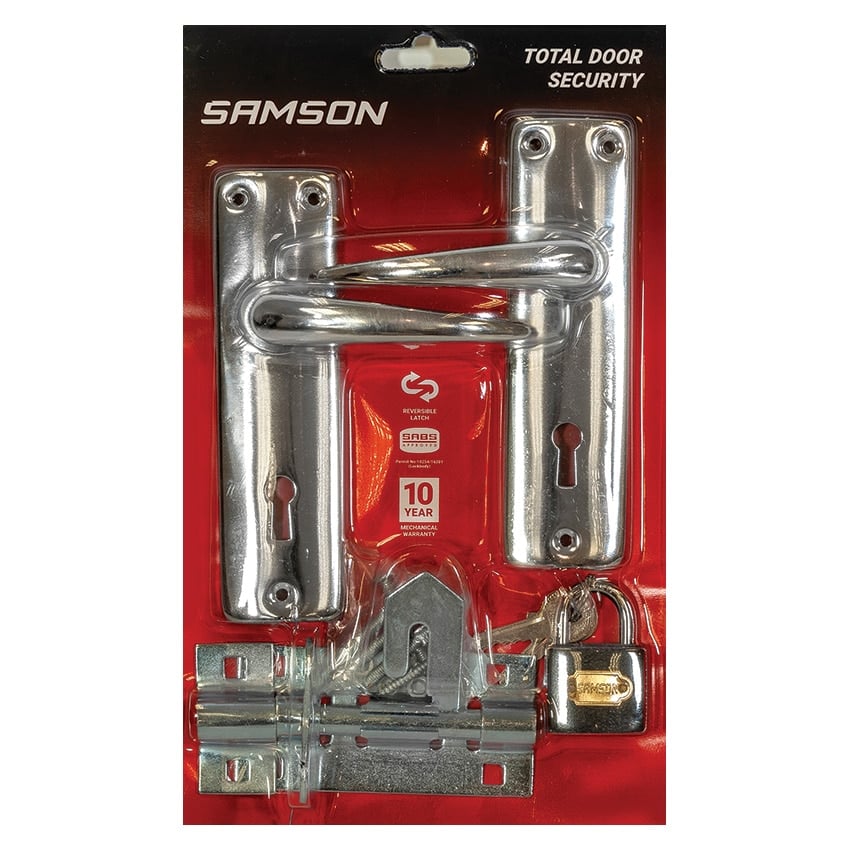 Samson Lockset Key 2 Lever SABS Combo+Padbolt+Lock