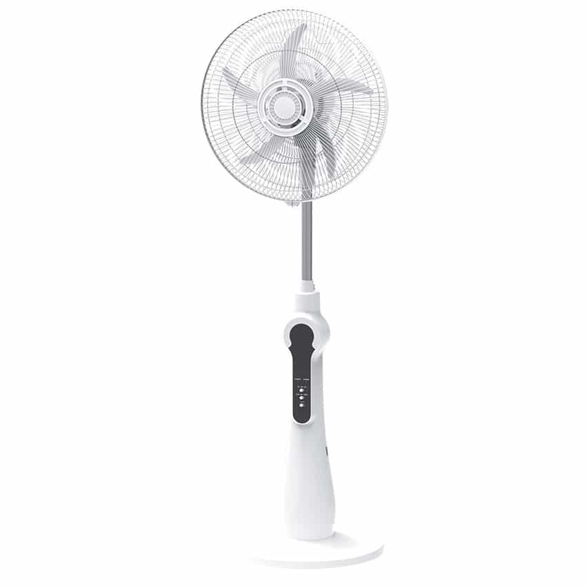 Elements Rechargeable Fan Pedestal 40cm White