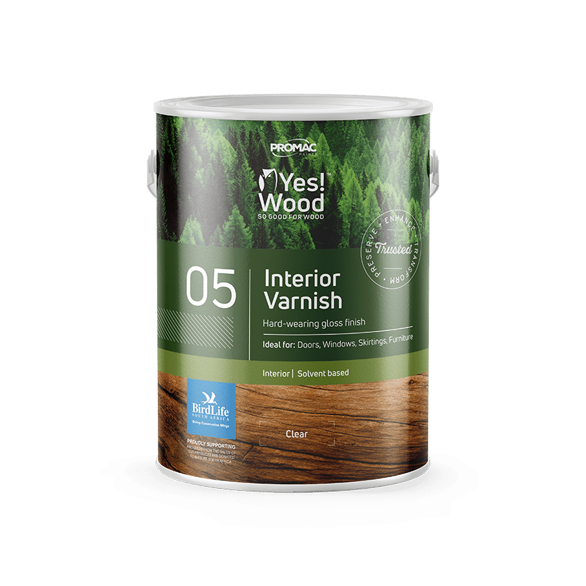 YES WOOD 05 VARNISH GLOSS INT CLEAR 5L