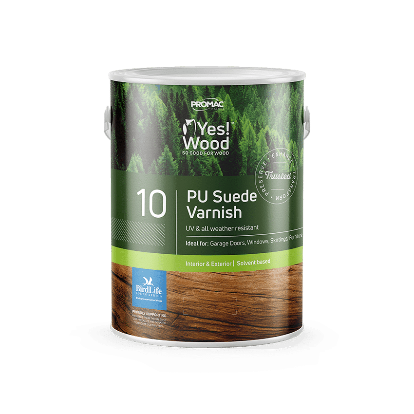 YES WOOD 10 PU SUEDE INT/EXT CLEAR 5L