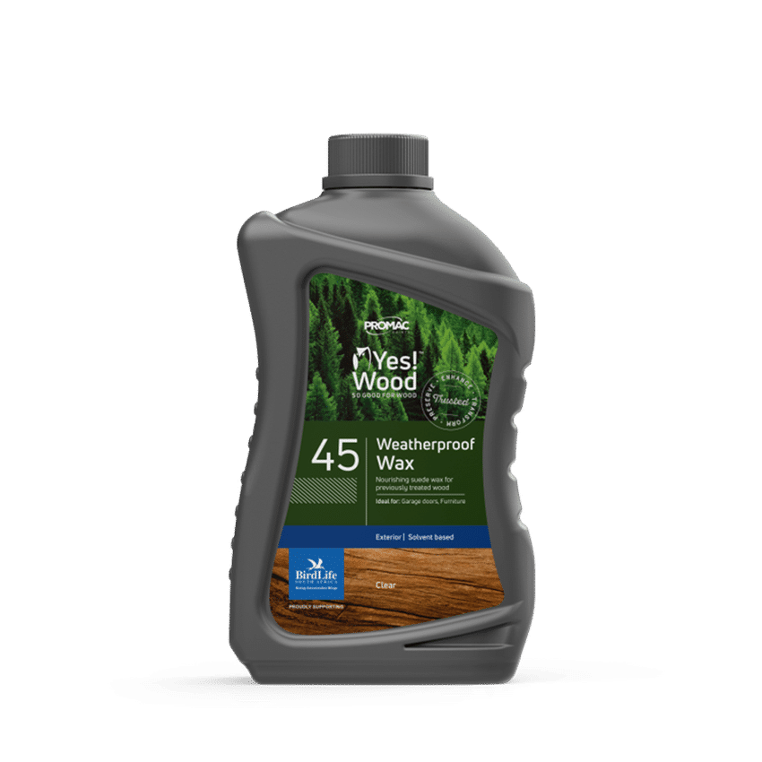 YES WOOD 45 WEATHERPROOF WAX CLEAR 1L