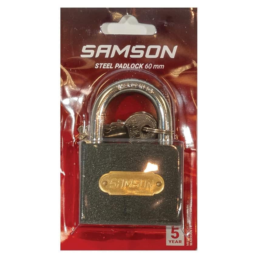 Samson Padlock Steel 60mm