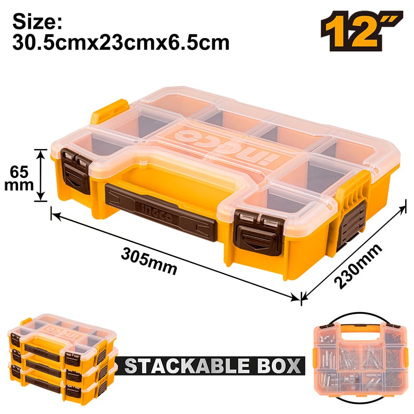 INGCO PLASTIC ORGANIZER 30.5X23X6.5CM