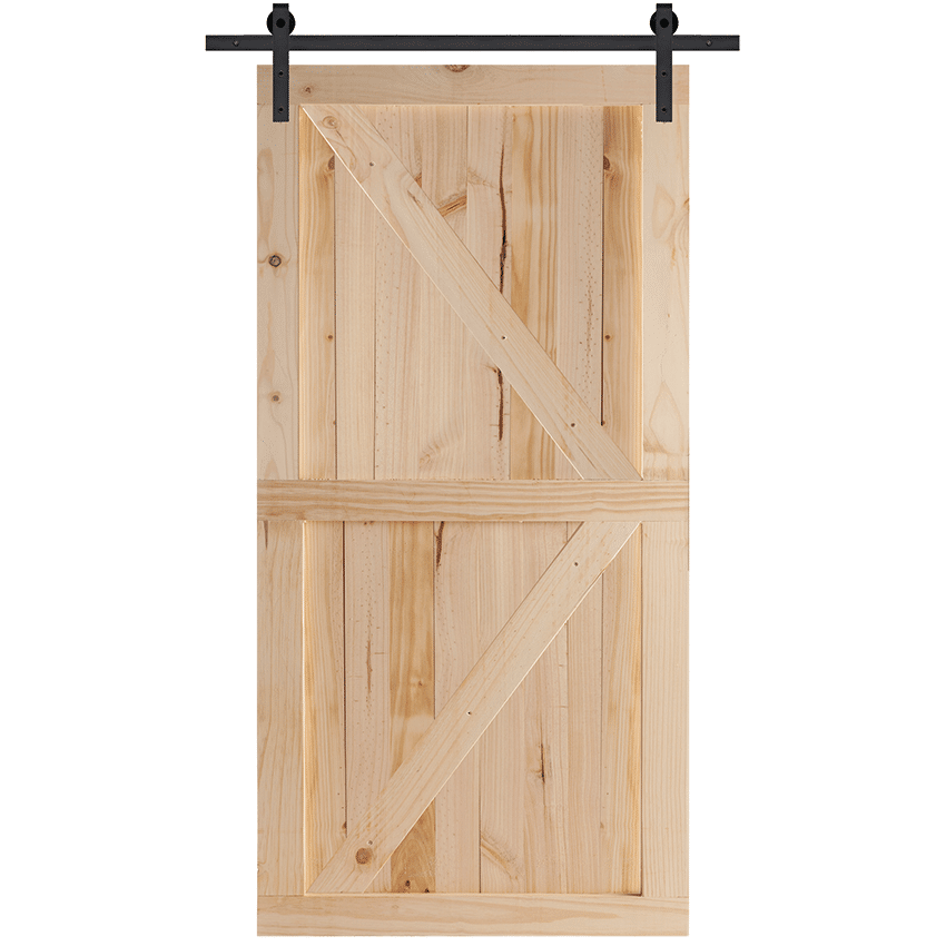 Swartland Door-Pine Barn door with K brace (hardware included)